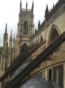 View of York Minster - Half way up the stair case of the Middle Tower